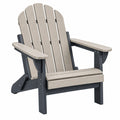 Adirondack Gartenstuhl 83 x 79 x 95 cm Kunststoff Grau Anthrazit mit Armlehnen